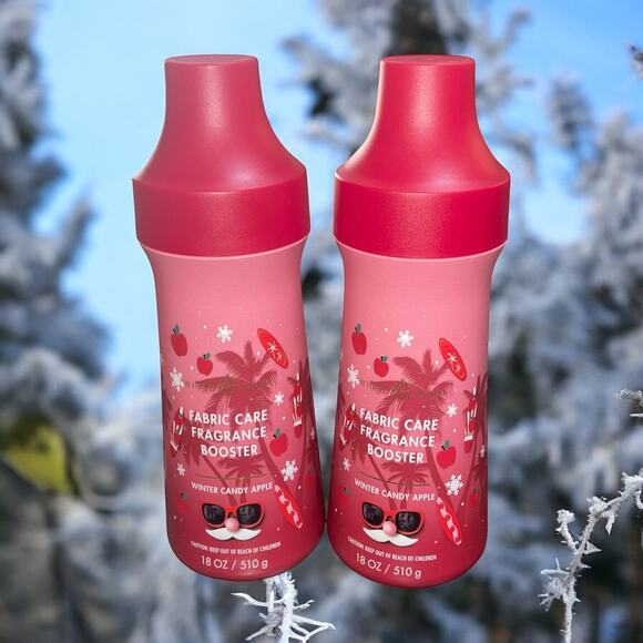 Bath & Body Works White Barn Winter Candy Apple Fragrance Booster 18 oz Lot of 2 - Picture 1 of 10
